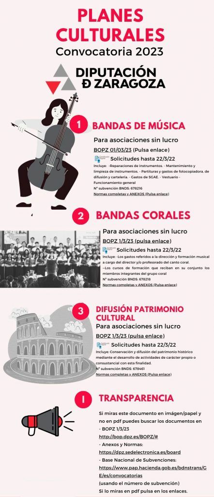 Ayudas culturales de la DPZ para asociaciones sin ánimo de lucro ...
